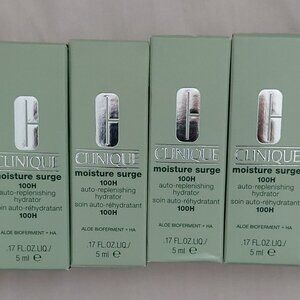 6 Clinique Moisture Surge 100h Auto Replenishing Hydrator .17 oz each 1 oz total